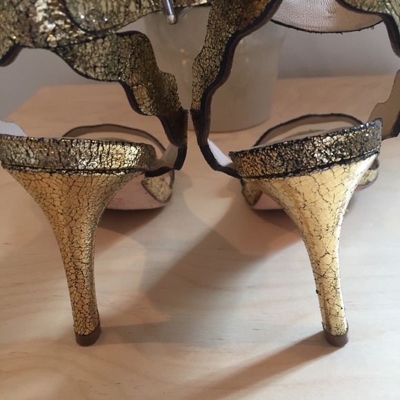 ▫️Loeffler Randall▫️ Gold Amelia Heels - Picture 6 of 7